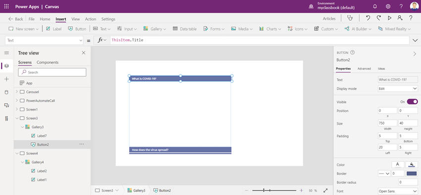 How to Create a Beautiful Accordion in PowerApps